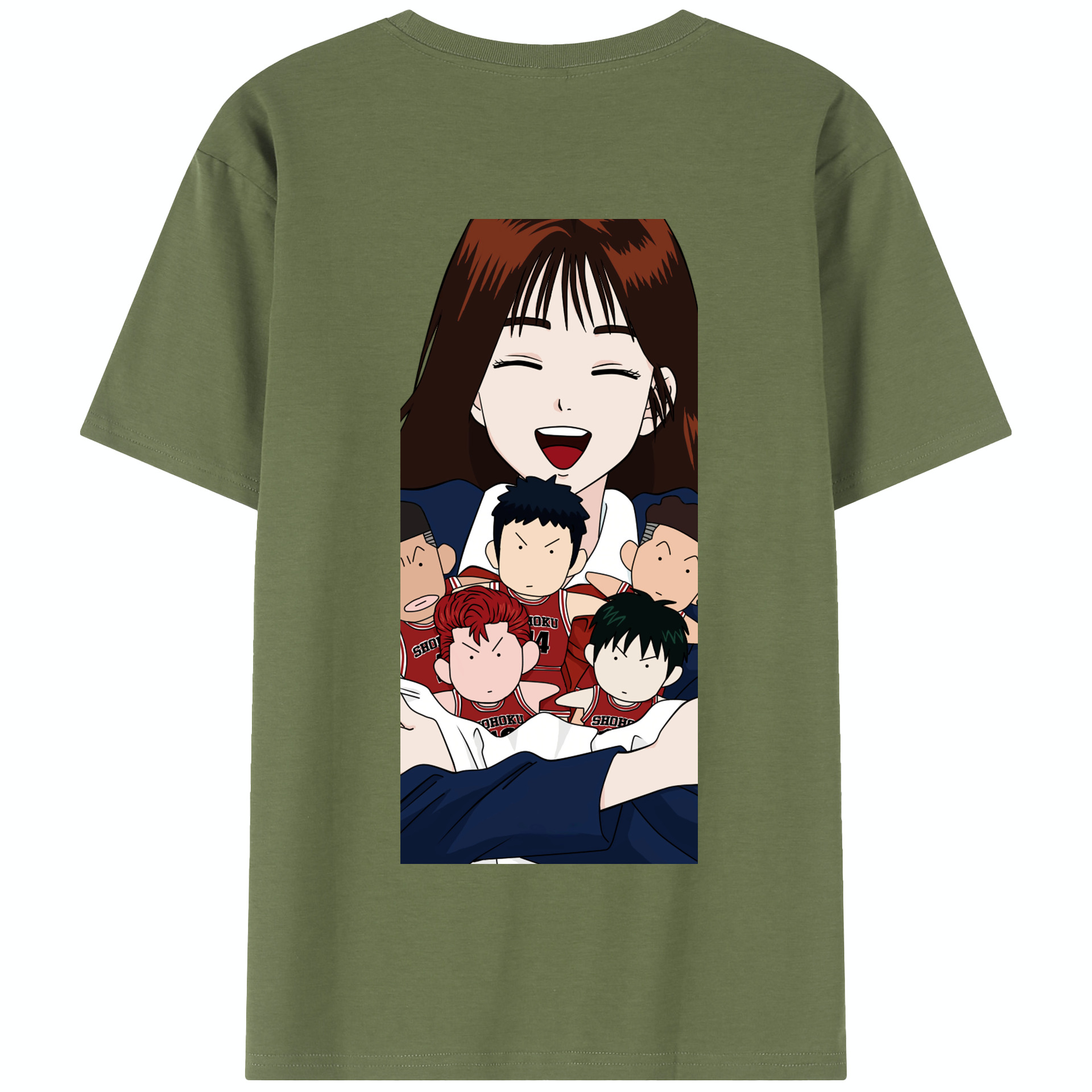 SLAM DUNK／スラムダンク 綿100％半袖Tシャツ（背面プリント）